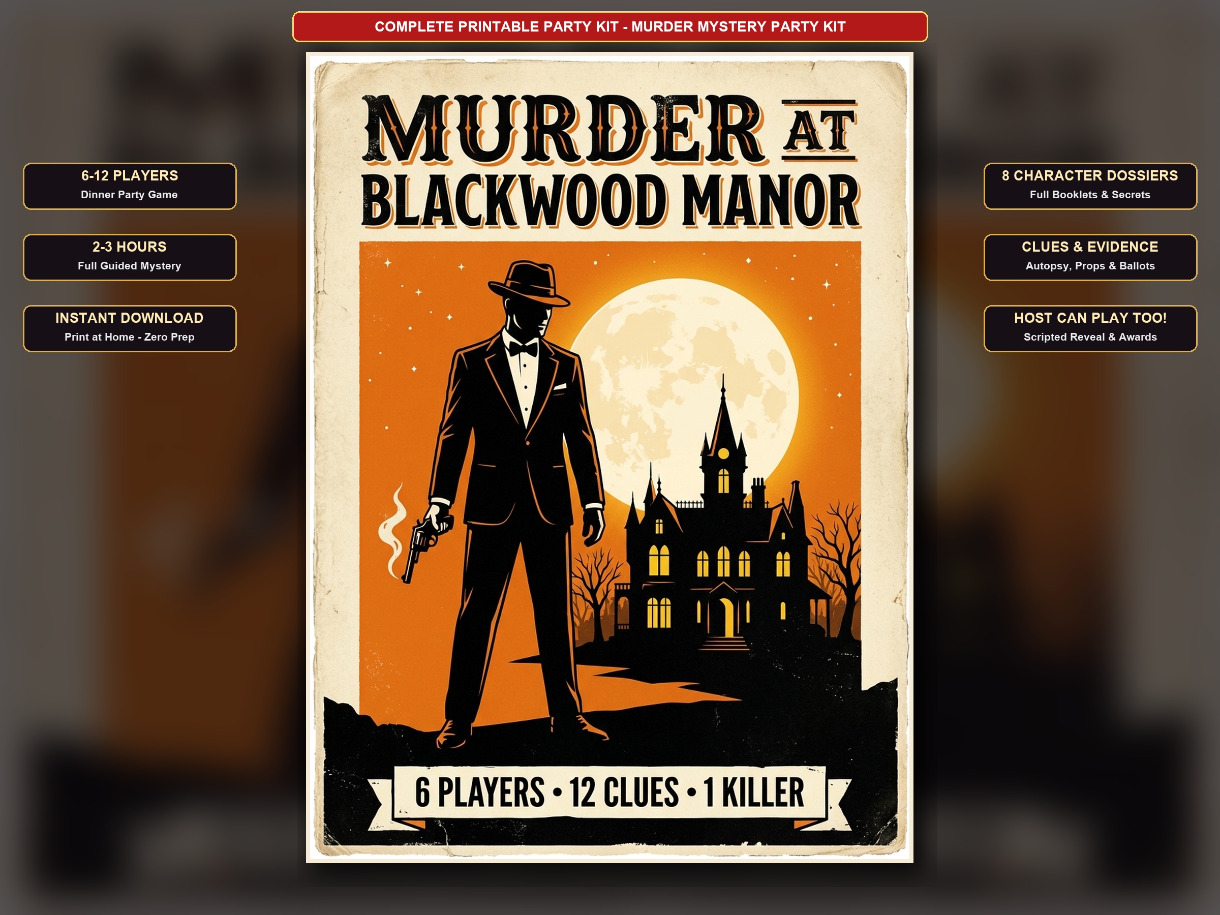 1920s Masquerade Crime Scene Investigation